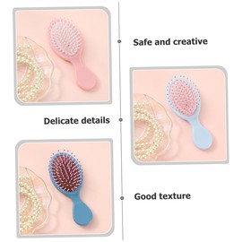 Baluue 4pcs Paddle Hair Detangler Brush Flexible Detangling Comb for Women Men and Boy Girl All Hair Types Reduces Frizz and Split Ends Includes Yellow and Royal Blue Brushes