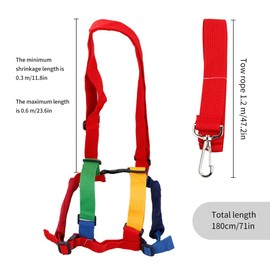 Tabanzhe 2 in 1 Anti-Lost Toddler Harness Baby Toddler Harness Child Anti-Lost Rope Safety Wrist Strap for 1-10 Years Old Children （Green and Yellow）