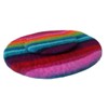 Maharanis Fairtrade Hand-Felted Coaster Underlay 21 cm Rainbow Pure Wool