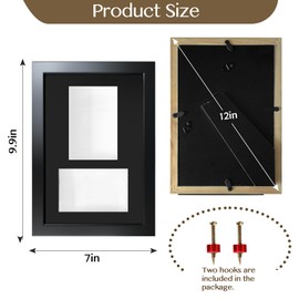 Cassette Tape and Case Display Frame with EVA Foam Lining & Black Flocked Fabric, Retro Music Decor, Cassette Collection Display, Cassette Tape Holder, 9.9"x6.9"
