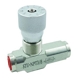 TaixinHyd Hydraulic Flow Control Needle Valve 3/8 Inch Throttle Check Valve NPT 5800PSI One Way For Hydraulic Oil Gas