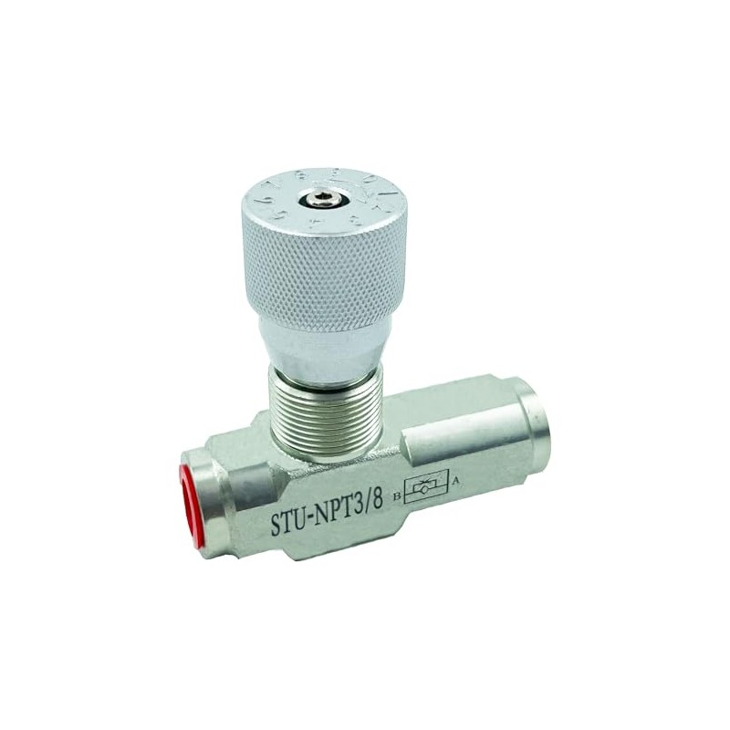 TaixinHyd Hydraulic Flow Control Needle Valve 3/8 Inch Throttle Check