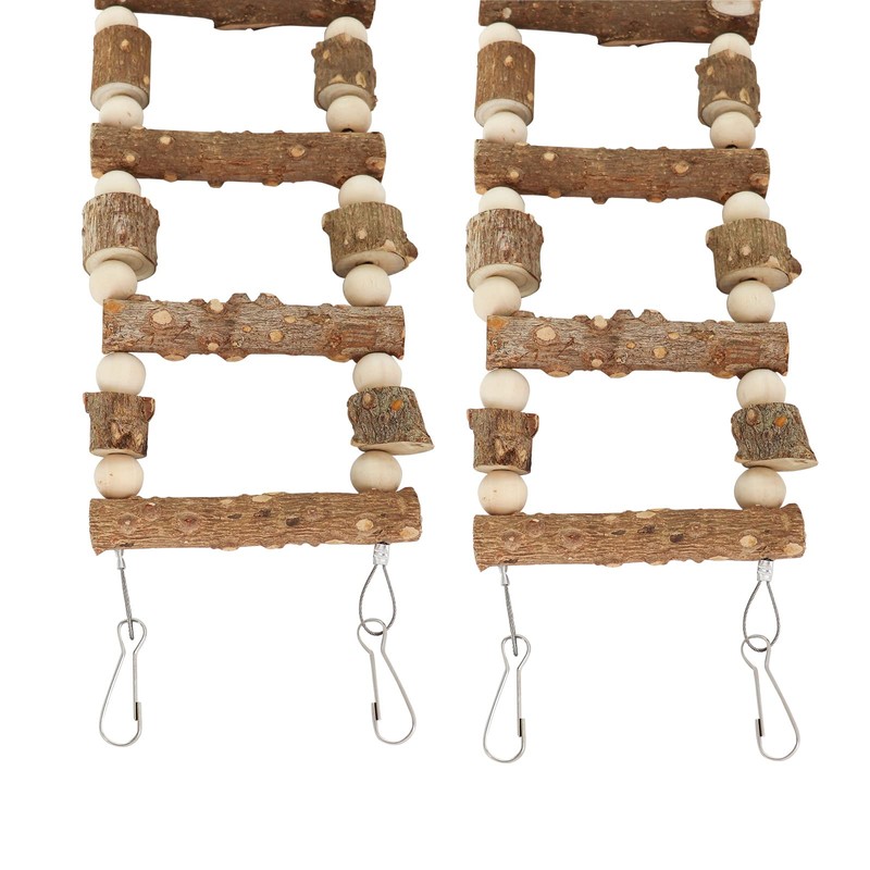 Bird Parrot Ladder Bridge Toy, Bird Swing Toy, Natural Pepper