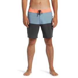 Billabong Men's Standard Fifty50 Pro Boardshort, 4-Way Performance Stretch, 19 Inch Outseam, Washed Blue, 36
