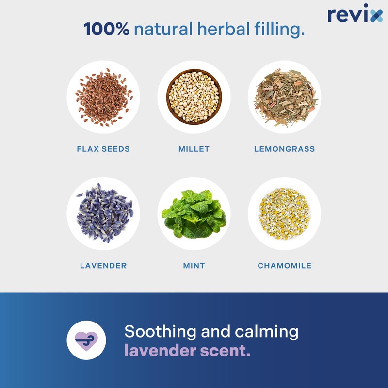 REVIX Microwave Heating Pad for Neck Shoulders and Back with