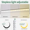 Ruibutrade 50" LED Linear Pendant Light Fixtures with Remote, Dimmable