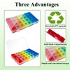 Quaocens 6 Pack Pill Organizer Monthly Weekly Pill Organizer 4