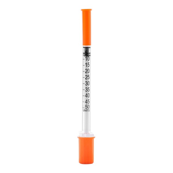 searvgrh U-100 1/2ml Syringe with Needle, 31G 5/16" 8mm 1/2cc