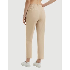 BALEAF Womens Khaki Pants Lightweight Stretch Pockets Work Travel Golf Business Casual Dressy Slacks UPF 50+ M