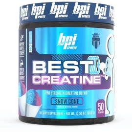 BPI Sports Mejor Creatina para Crecimiento Muscular Cono de Nieve 50 Porciones