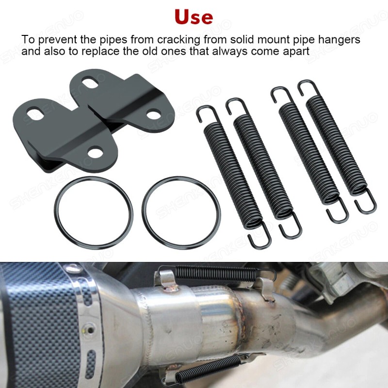 BSBSDJB For Banshee YFZ350 1987-2006 Exhaust Muffler Pipe Springs Stays