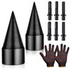 Aemygo 9 Pcs Firewood Splitter Drill Bit Set, 42mm/32mm Firewood