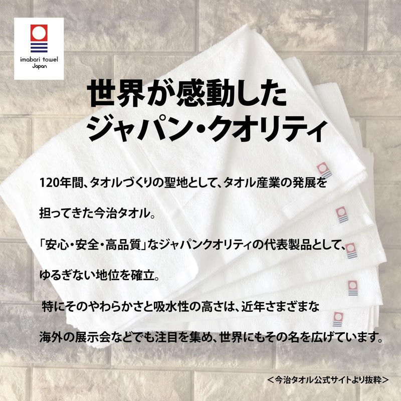HJ Selection Imabari Towel, Individual Packaging, Petite Gift, Face Towel,