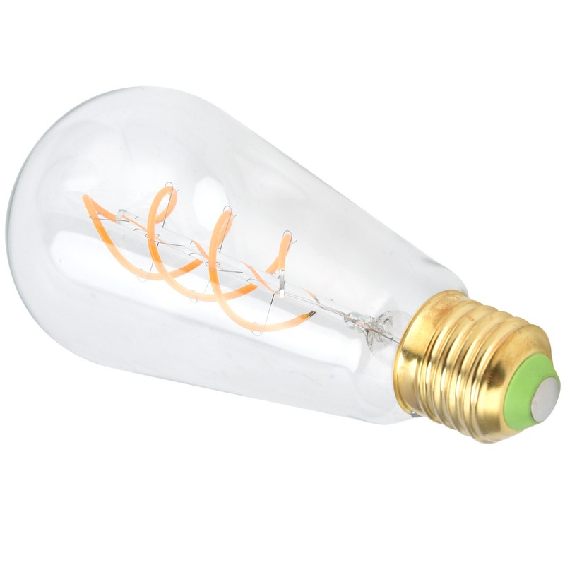 ST64 Bulb Double Spiral E27 4W Dimmable Light Bulb for