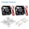 GDSTIME Dual 60mm x 25mm 12V DC Small Brushless Cooling
