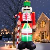 TURNMEON 14 Foot Giant Christmas Inflatables Nutcracker Soldier Outdoor Decorations