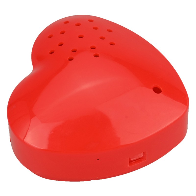 Heart Shaped Voice Recorder Exquisite Portable 30 Seconds Push Button