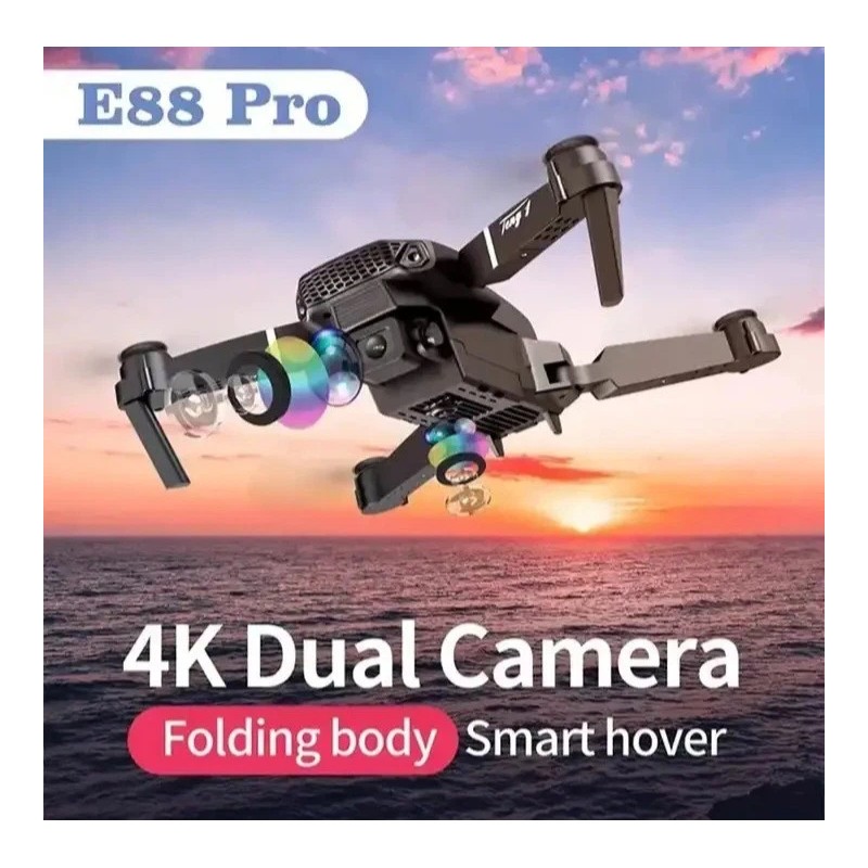 E88 Pro Video Drone - 4k Dual Camera - WiFi