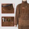 YESWELDER Leather Welding Apron with Sleeve and 6 Pockets, Heat