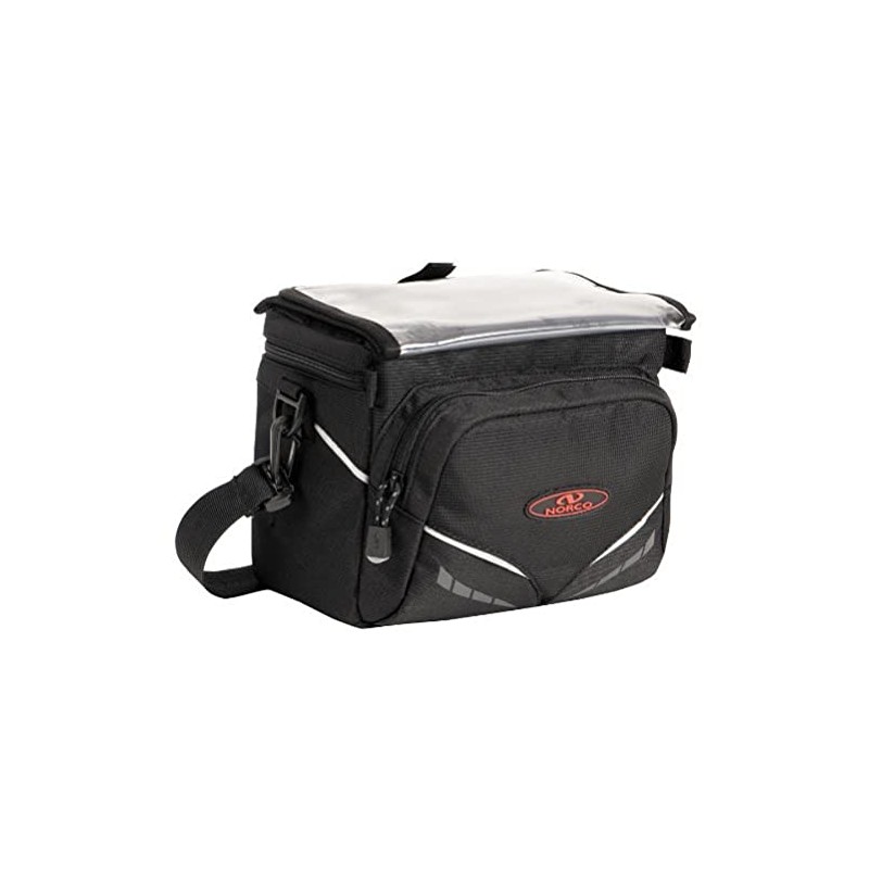 Norco Idaho bicycle and handlebar bag, black, 0240AS