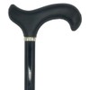 Classy Cane with Black Derby Handle in Italian Leather