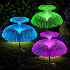 Hqynss Hqynss Solar Garden Lights Outdoor,7 Color Changing,Waterproof Jellyfish Decorative Solar Lights for Garden Yard Pathway Lawn Party