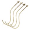 2 Set 4pcs Copper Billiards Snooker Pool Table Edge Hook