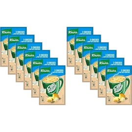 (Pack of 12) Knorr Cup a Soup Instant 3 Cheeses Soup with Croutons 12x17g / 12x0.6 oz