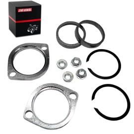 JINFANNIBI Exhaust Flange Gasket Seal Install Kit Fit For Harley Big Twin Sportster Softail
