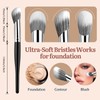 MUIIGOOD Angled Blush Brush, Face Makeup Liquid Blush Brush For