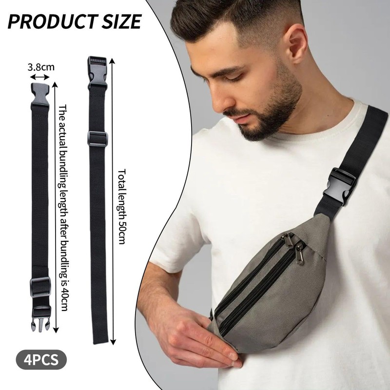 4-Piece Backpack Extension Straps, Handbag Straps, Backpack Replacement Straps with
