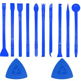 12 Pieces Carbon Fiber Plastic Scraper Scratch Free Plastic Scraper Multi-Purpose Scraper Non-Scratch Pen-Shaped Cleaning Tool Easy for Cleaning Small and Narrow Space