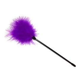 Dzrige Interactive Cat Toys Teaser Wand Black Long Sticks with Purple Soft Plush Tips Funny Pet Feather Supplies for Indoor Bored Cat and Kitten Play Training Interactive Toys