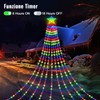 HELESIN Waterproof Christmas Tree Lighting with Stars, 2 m x