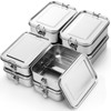 Umigy 8 Pcs Stainless Steel Food Containers 1200ml Metal Bento