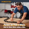 POWERTEC Flexible Curve Template Ruler 37", Wood Curve, Woodworking Profiling