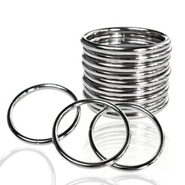 Ewparts 2 inch O Ring Metal Macrame Rings for Crafts Rings for Jewelry Making 12 Pack 4mm Thickness Heavy Duty Welded Metal Circles Hoops for Macrame Plant Hanger,Dog Collars,Sewing,Adults Craft
