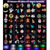Purplecrystal Proyector Luces LED Navidad Halloween Exterior 64 Patrones