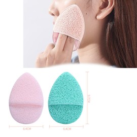 FZLANQ 4 Pcs Face Cleaning Puff, Exfoliating Sponge Reusable Facial Make Up Cleansing Pad for Facial Cleansing and Exfoliating, Acne Prone, Oily, and Sensitive Skin