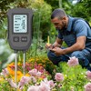 Garden Soil Tester,Digital Soil Moisture Meter - 5-in-1 Earth Moisture