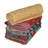Radhykrishnafashions Kantha Handmade Vintage Indian Style Reversible Kantha Blanket Set