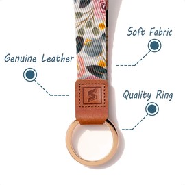 SENLLY Wristlet Lanyard Strap for Keys, Original Pattern Design Wrist Keychain Holder
