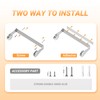 Paper Towel Holder Under Cabinet, Wall Mount, One-Handed Tear, Stainless