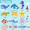TARKDAK Meerestier Bastelset Kindergeburtstag 9 Stück Windspiel Basteln DIY Bastelsets