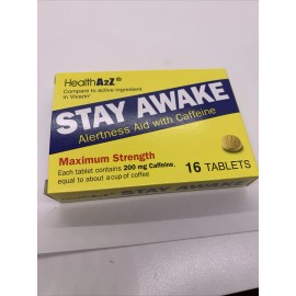 Health A2Z Stay Awake Health A2Z Alertness Aid With Caffine 16 Tablets