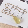 EDEN'S CALL Natural Irregular Raw Crystal Necklace for Women Golden