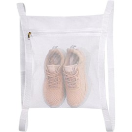 Sneaker Wash Dry Net Bag, 1Pc Sneaker Drying Mesh Bag, Large Shoe Drying Mesh Bags,Laundry Bags Sturdy Shoe Drying Mesh Bags,Smooth Zipper Sneaker Laundry Bags,Shoe Bag Sturdy Shoe Drying Mesh Bags