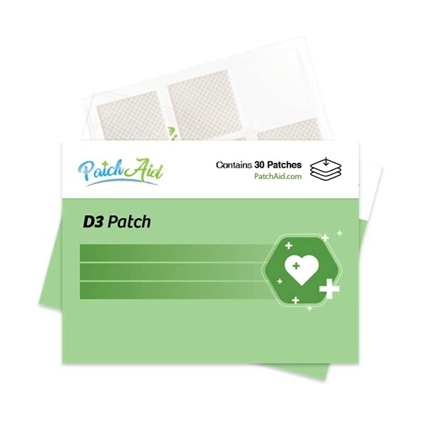 PatchAid D3 Topical Patch (30-Day Supply)