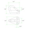 AMYSPORTS Heavy Duty Fender Hook Screw Wall Hanging Staple Hanger