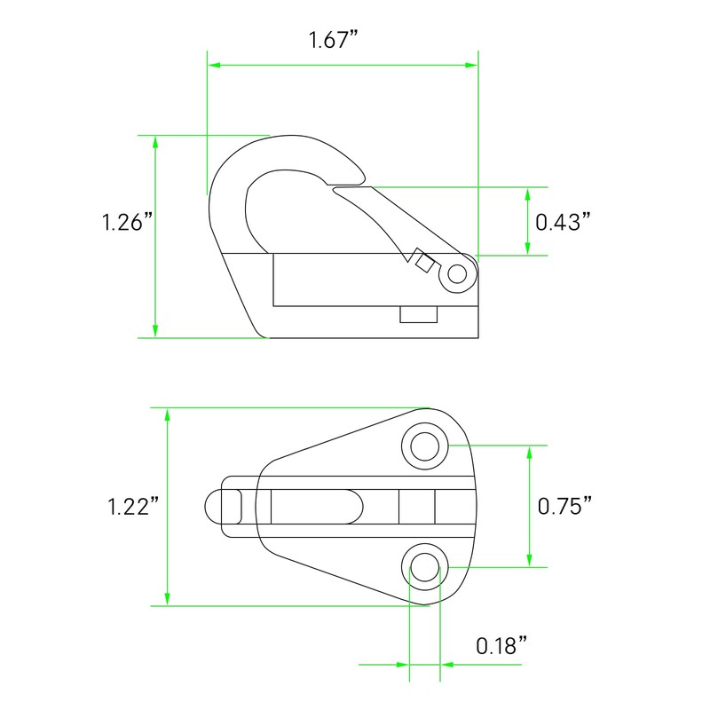 AMYSPORTS Heavy Duty Fender Hook Screw Wall Hanging Staple Hanger